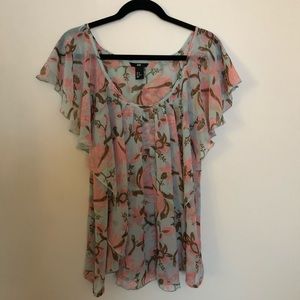 H&M Ruffled, Drapey Blouse